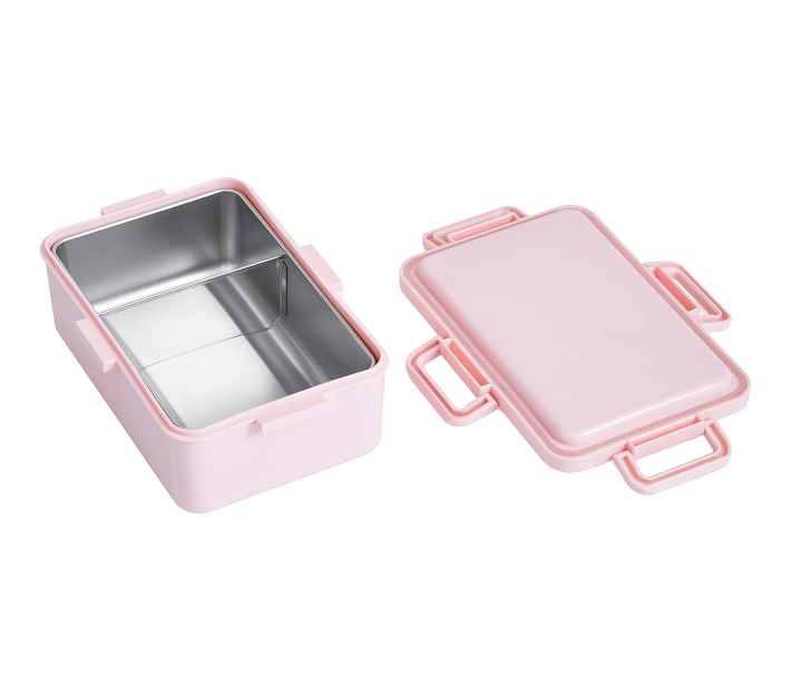Contenitore Pasti Everusely Per Bambini - Acciaio Inox 1.1L 3 Scomparti, Tenuta Stagna, Colore Lavanda Lunch Box Bento - 7
