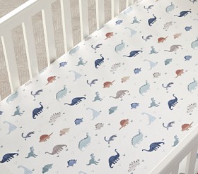Dillon Dino Organic Crib Fitted Sheet Pottery Barn Kids