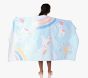 Rainbow Unicorn Kid Reversible Beach Towel UPF 50+