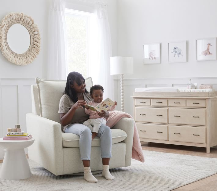 Paxton Chair and a Half Glider Chair Pottery Barn Kids