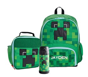 Mackenzie Minecraft™ Creeper Backpack Lunch Bundle, Set of