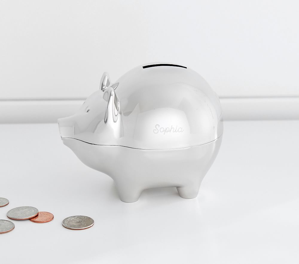 Mark &amp; Graham x pbk Silver Piggy Bank