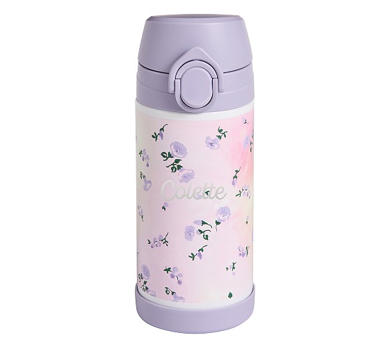 Mackenzie LoveShackFancy Blue Damask Floral Water Bottle