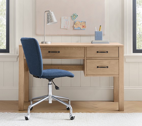 Pottery Barn ホワイト 木製 デスク 引き出し付き ポッタリーバーン Pottery Barn(ポッタリーバーン) 机・テーブル(ライフスタイル
