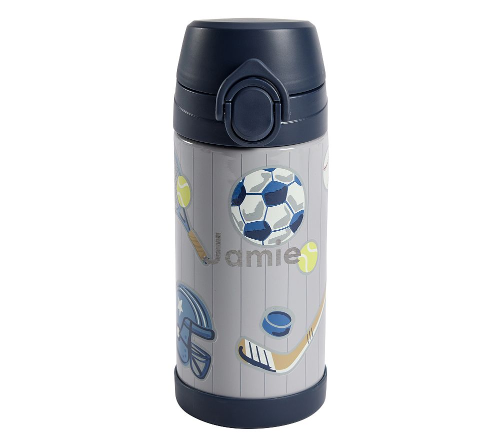 Mackenzie Glow-in-the-Dark Pinstripe Sports Water Bottle
