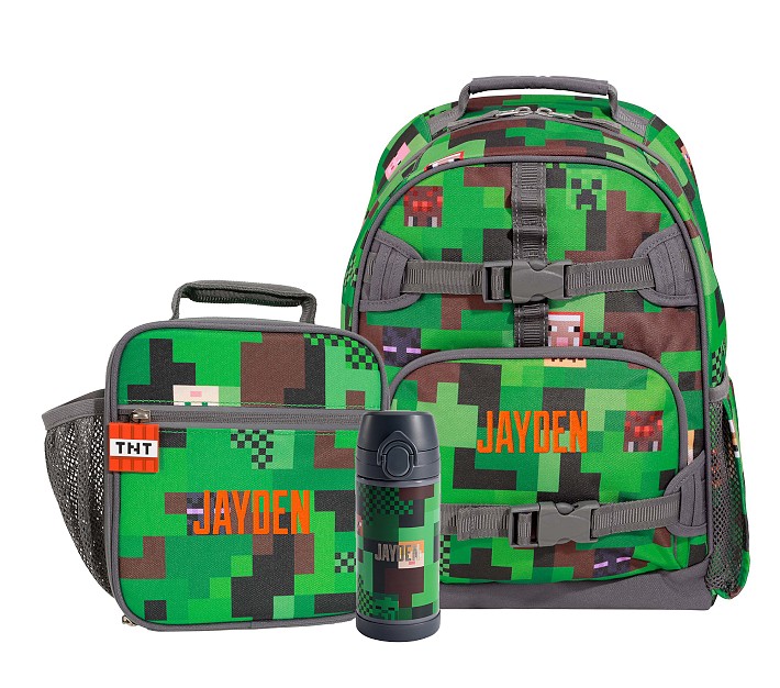 Mackenzie Minecraft™ Camo Backpack Lunch Bundle, Set of