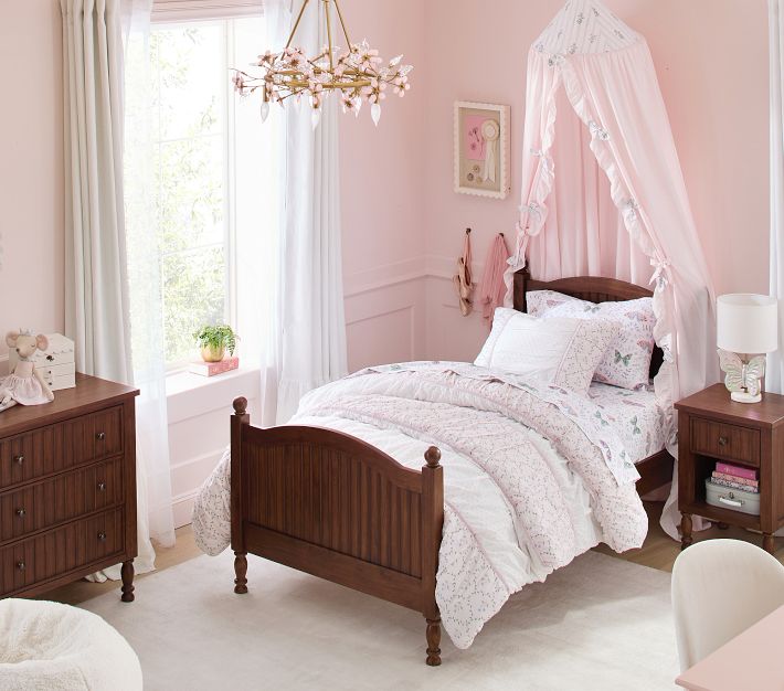 Pink Used Pottery Barn Kids Furniture Catalina Beadboard