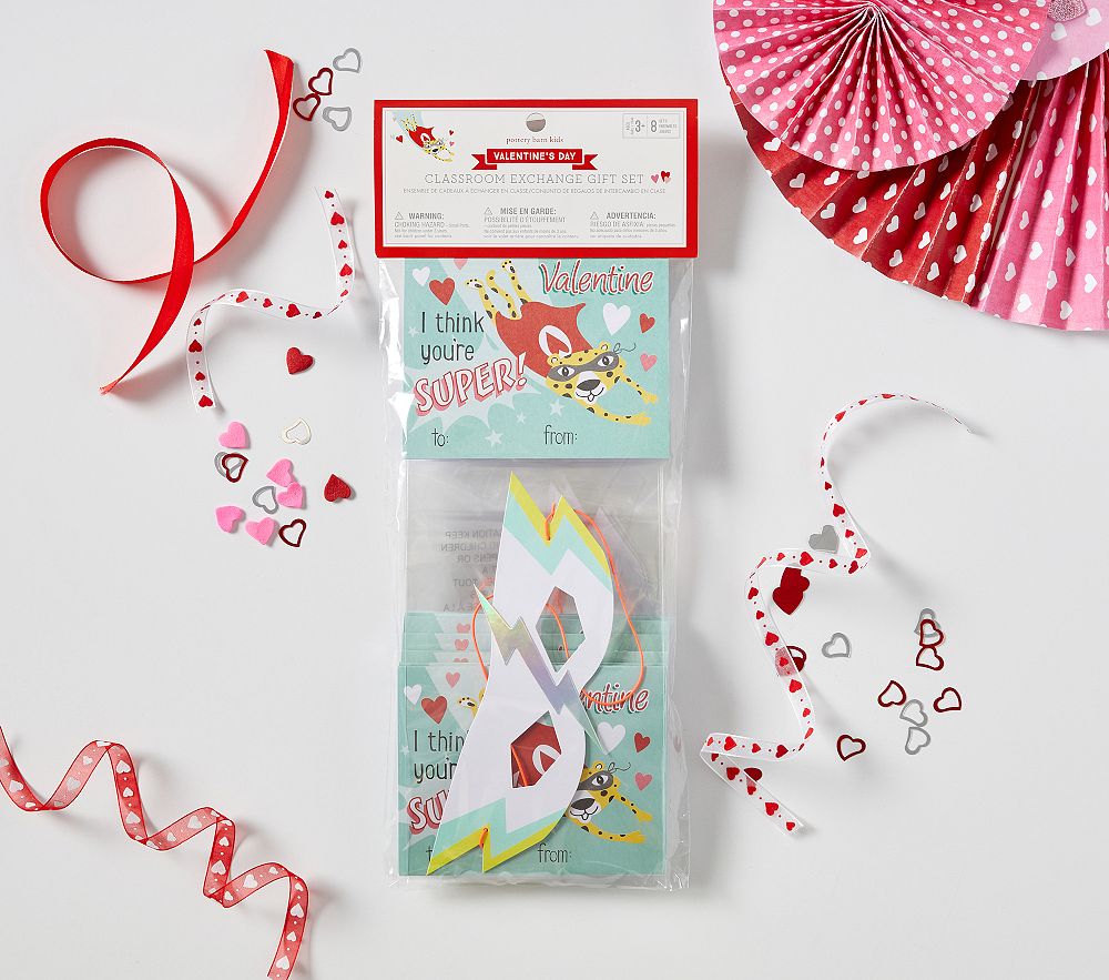 I Think You're Super Classroom Valentines, Set of 8