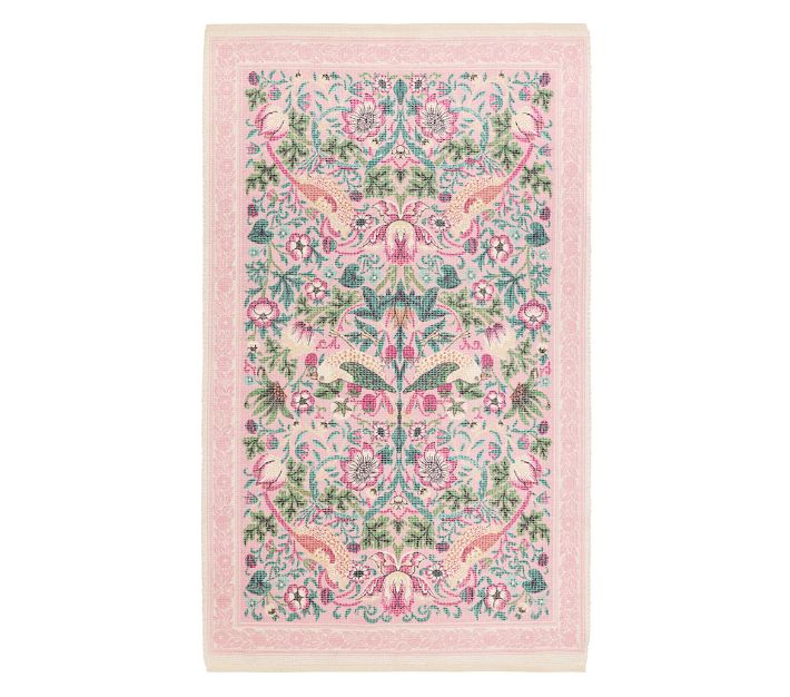 Morris & Co. Strawberry Thief And Larkspur Reversible Rug