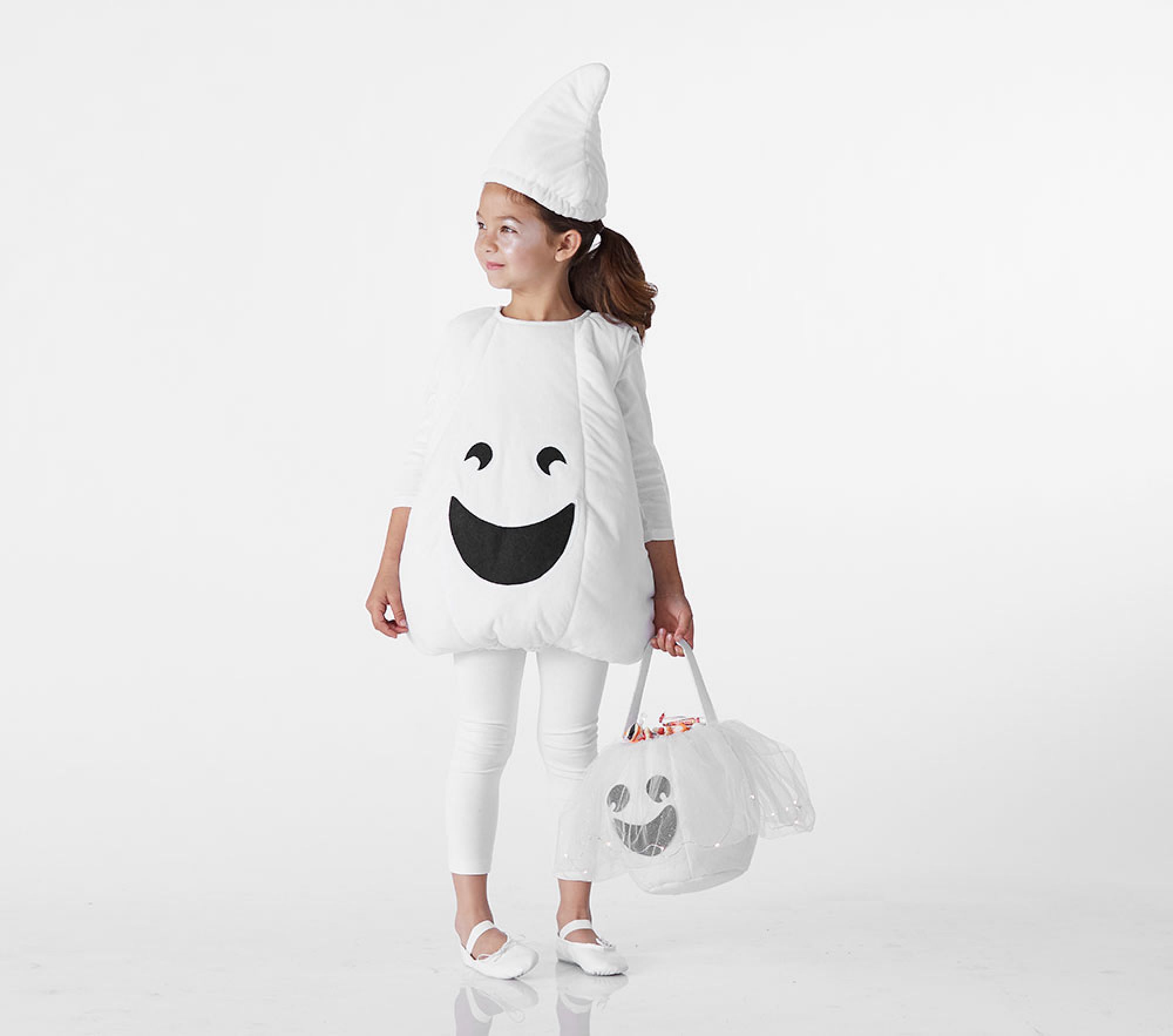 Glow-in-the-Dark Puffy Ghost Halloween Costume