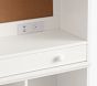 Cameron Stow-Away Desk With Cubby Towers Wall Storage System
