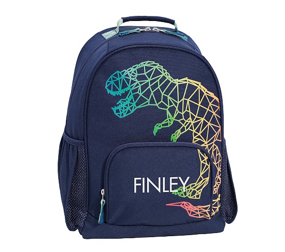 Pottery Barn Kids MACKENZIE リュック 恐竜柄 Mackenzie Gray Jax Construction Glow-in-the-Dark Backpacks