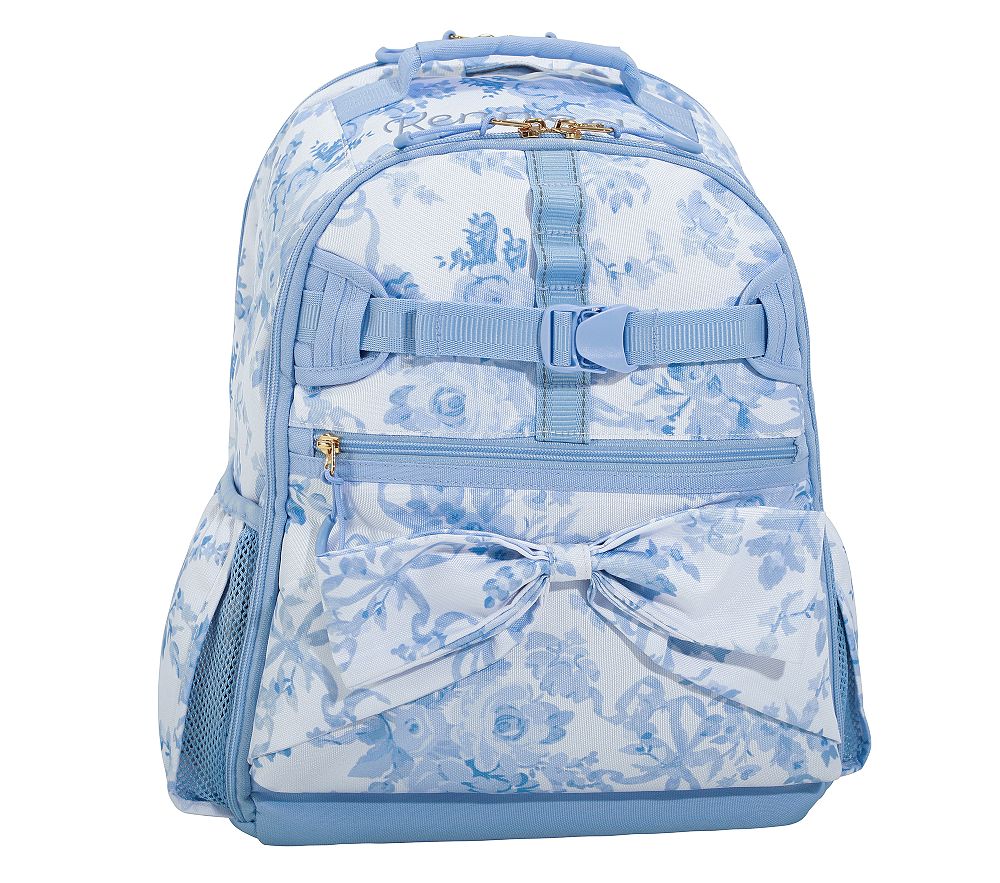 Mackenzie LoveShackFancy Blue Damask Floral Adaptive Backpack