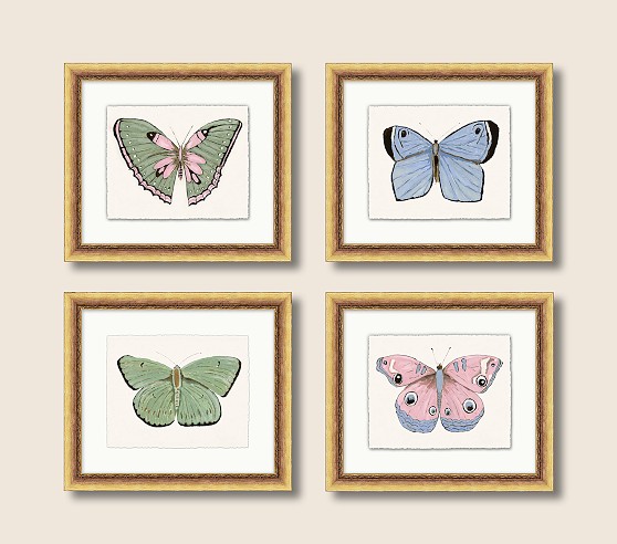 Jordan Connelly Soft Butterfly Framed Wall Art | Pottery