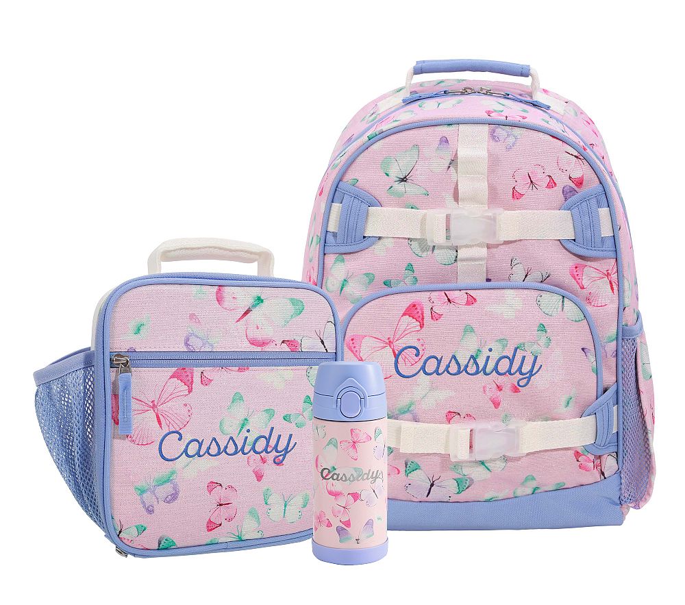Mackenzie Shimmer Butterflies Backpack &amp; Lunch Bundle, Set of 3