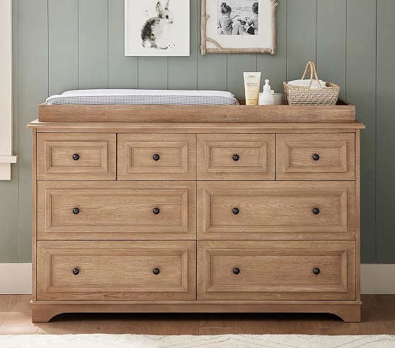 Fillmore Extra Wide Changing Table Dresser & Topper | Pottery Barn