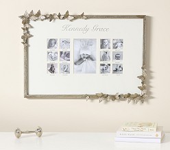 Monique Lhuillier Silver Butterfly First Year Metal Frame (15.5" x 22")