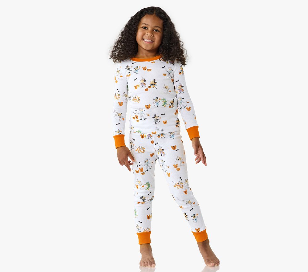 Disney Mickey Mouse and Friends Halloween Organic Cotton Tight Fit Pajama Set