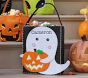 Glow-in -the-Dark Ghost Felted Halloween Treat Bag