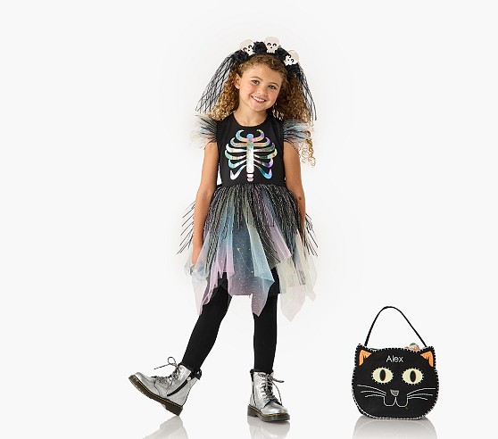 Glow-in-the-Dark Skeleton Costume For Toddlers - Full Body Halloween Outfit