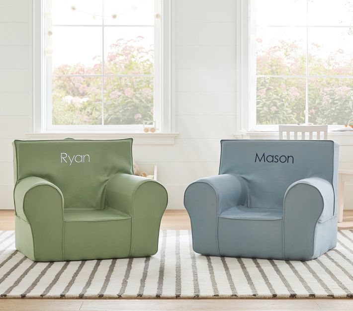 椅子(チェア)・スツール H&T Chair Co. ANYWHERE CHAIR Anywhere Chair®, Sepia Rose Twill | Pottery Barn Kids