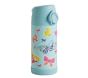 Mackenzie Aqua Spring Butterfly Glow-in-the-Dark Water Bottle