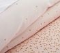 Monique Lhuillier Metallic Stardust Organic Duvet Cover &amp; Sham