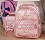 Mackenzie Pink Metallic Hearts Backpack &amp; Lunch Bundle, Set of 2