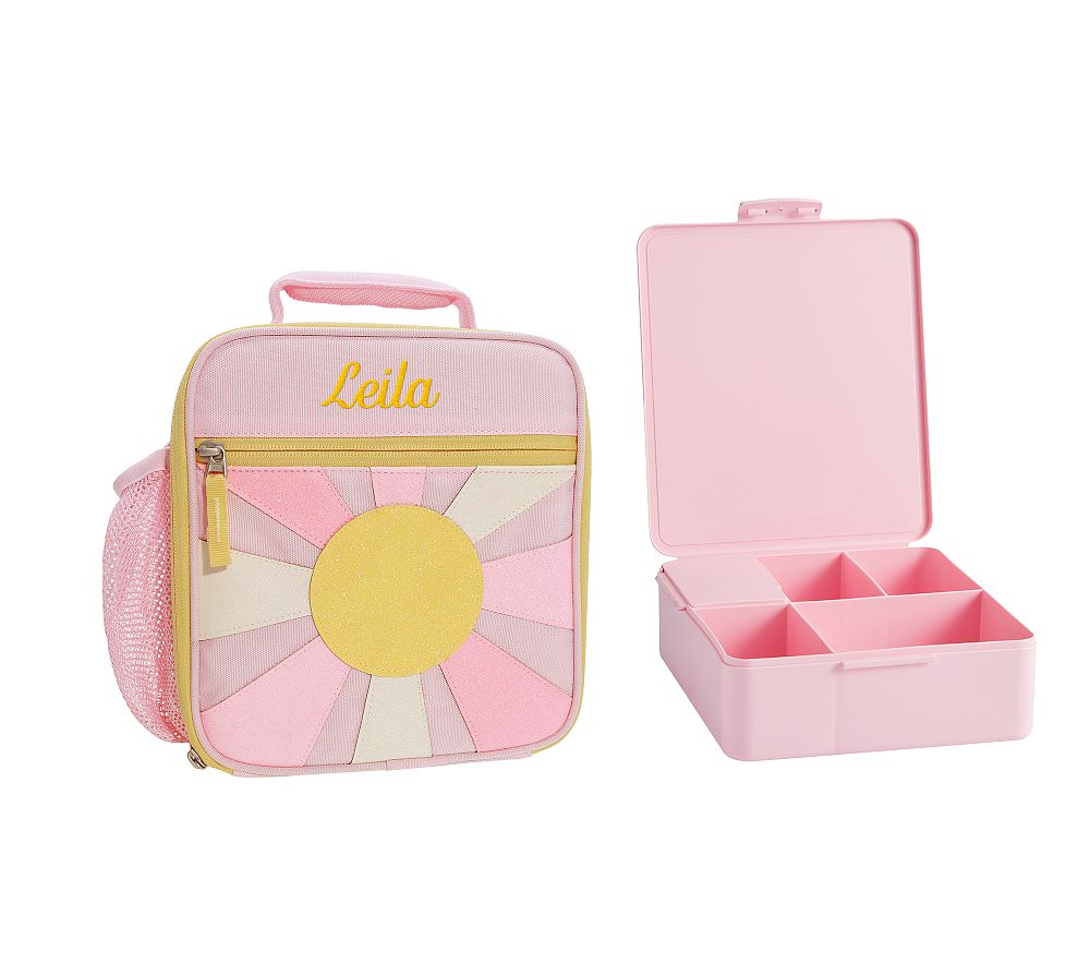 Mackenzie Glitter Sunburst Lunch &amp; Bento Bundle, Set of 2