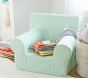 Kids Anywhere Chair®, Light Aqua with White Piping