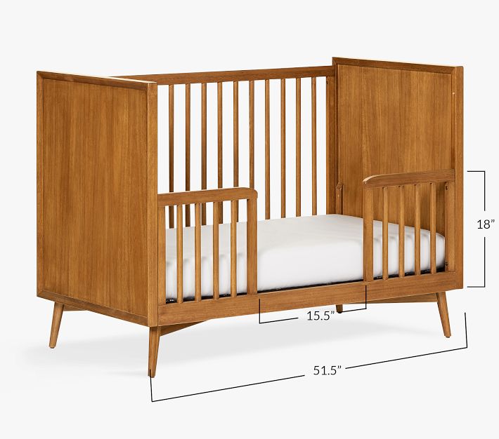 west elm x pbk Mid-Century Toddler Bed Conversion Kit Pottery