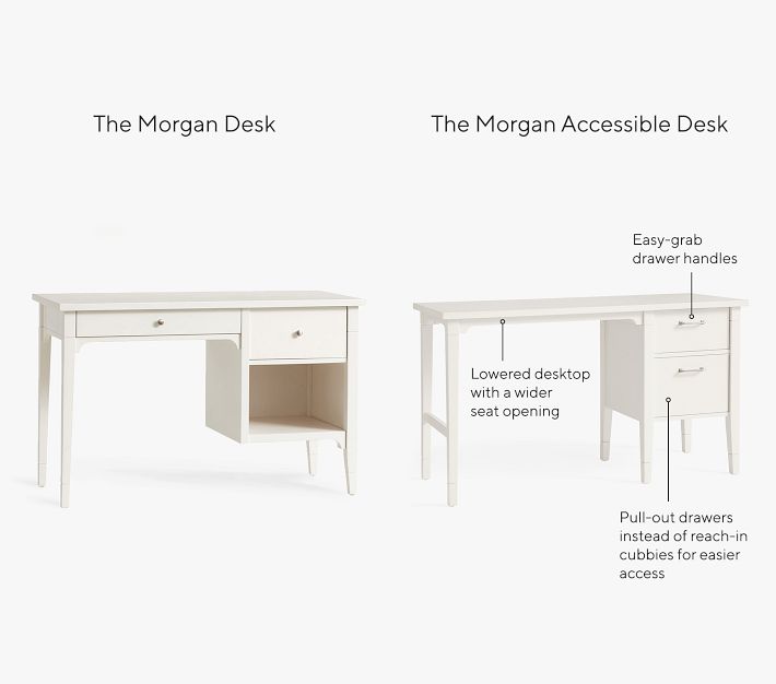 ⚠*︎様 【7/27まで】Pottery Barn Kids デスク（グレー） Morgan Accessible Desk (53