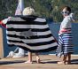 Shark Stripe Beach Hooded Towel UPF 50+
