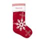 Snowflakes Quilted Christmas Stocking