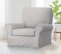 Small Comfort Slipcovered Swivel Glider &amp; Ottoman Slipcover Only