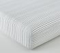 Stripe Organic Jersey Crib Fitted Sheet