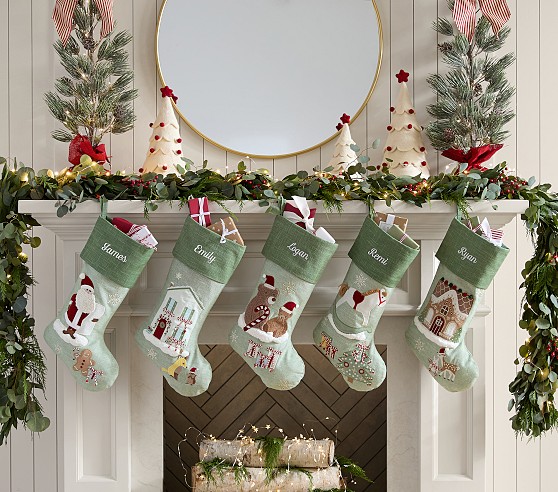 Riley Sheehey Needlepoint Christmas Stocking Collection