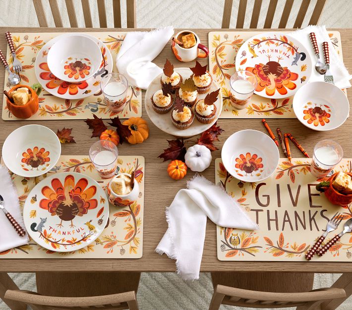 Thanksgiving Paper Plate Table Setting Rifle Paper Thanksgiving