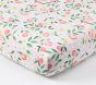 Paisley Peach Organic Crib Fitted Sheet