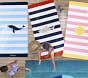 Whale Stripe Kid Beach Towel UPF 50+