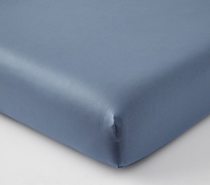 Super Soft Organic Sateen Crib Fitted Sheet Pottery Barn Kids