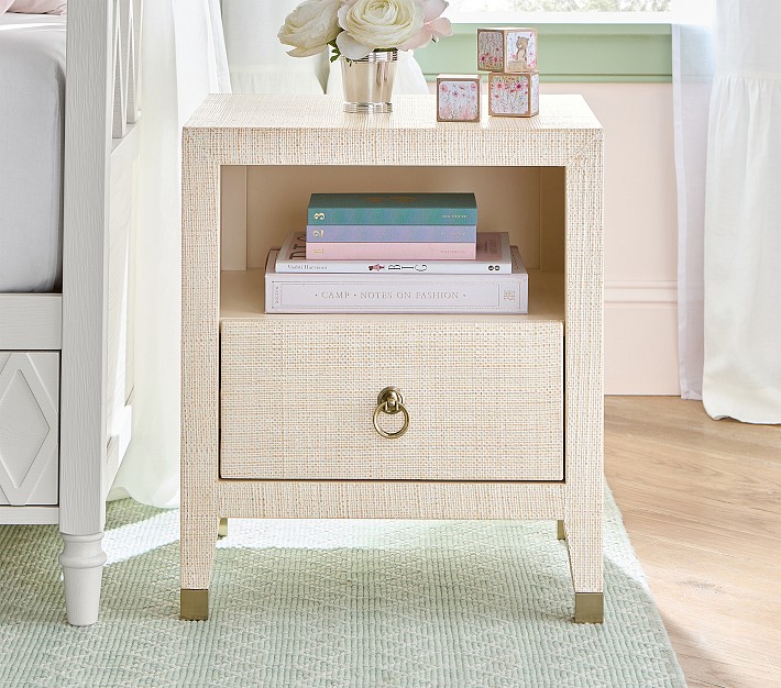 AERIN Raffia Nightstand (19