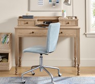 Pottery Barn ホワイト 木製 デスク 引き出し付き ポッタリーバーン Pottery Barn ホワイト 木製 デスク 引き出し付き ポッタリー