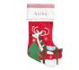 Reindeer and Tree Quilted Christmas Stocking