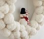 Wool Pom-Pom Snowman Wreath