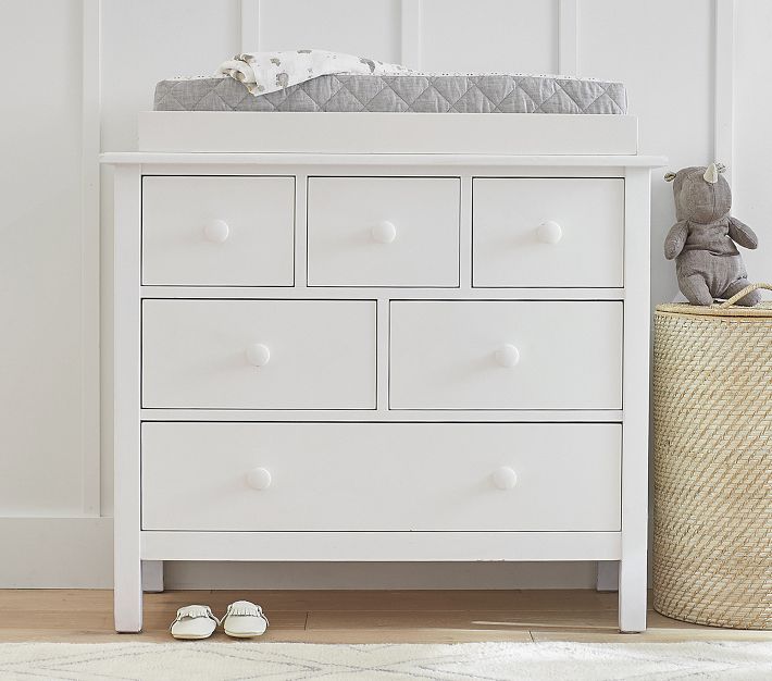 Pottery Barn Drawers With Change Table Top Kendall Nursery