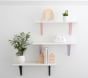 Shelf With Colored Metal Brackets