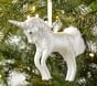Light Up Mercury Glass Unicorn Ornament