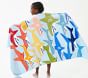 Rainbow Shark Kid Beach Towel UPF 50+