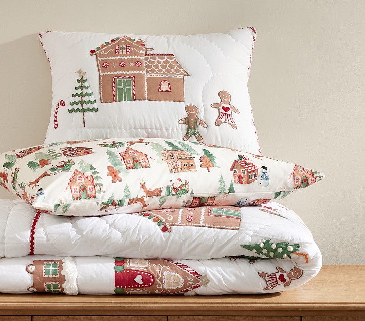 Gingerbread Quilt Bedding Set